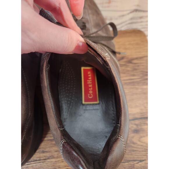 Men's Cole Haan Men's leather vibram sole oxfords dress shoes 10.5 - Picture 6 of 7